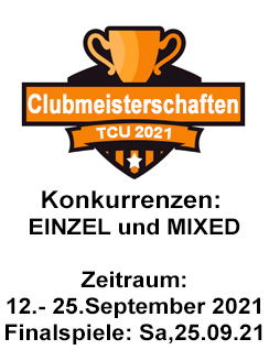 Ablauf der Clubmeisterschaften 2021